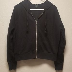 Black zip up hoodie
